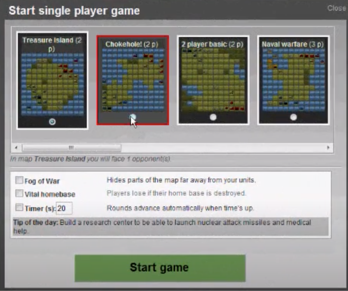 Tinkertanks gameplay showing RTS interface