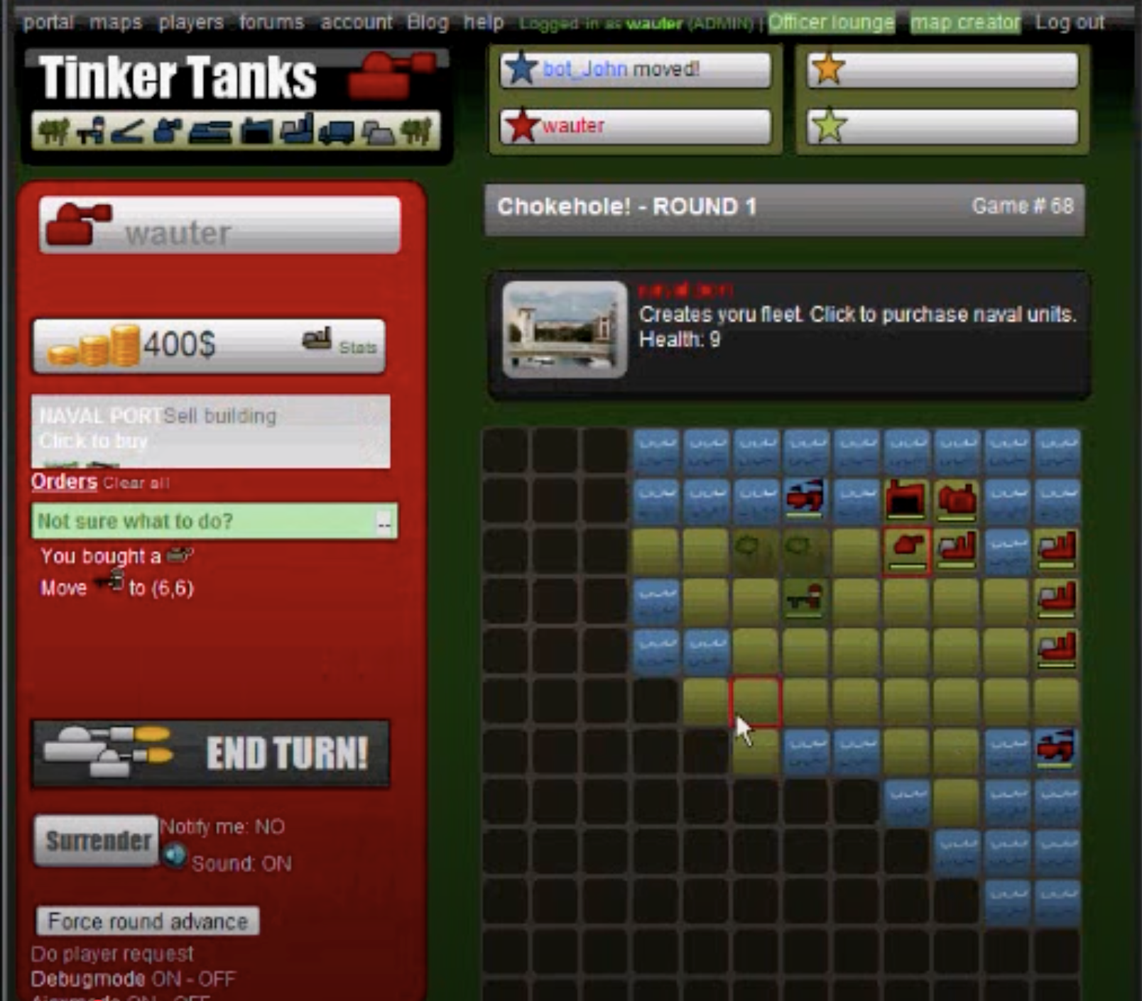 Tinkertanks multiplayer battle