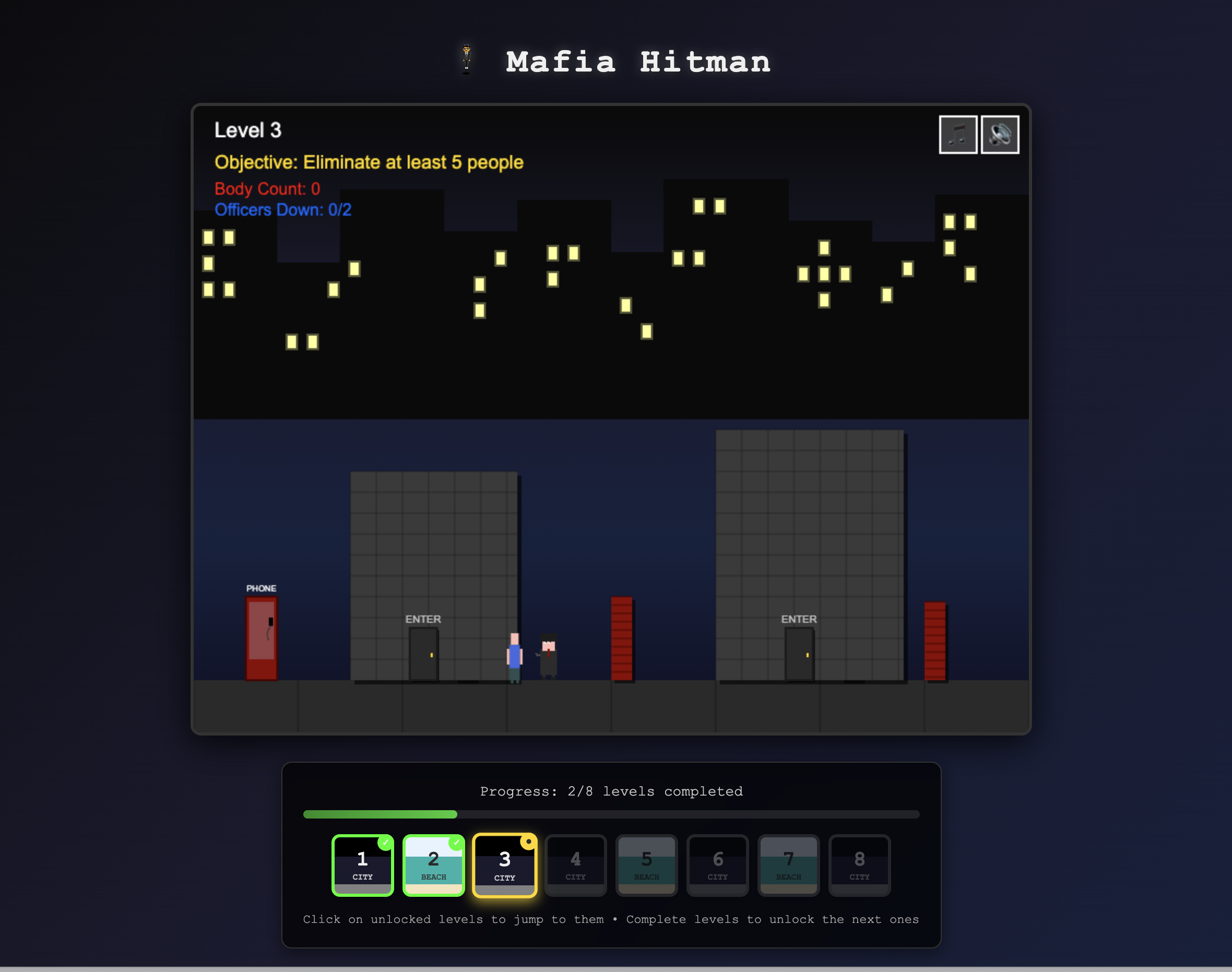 Vibe Coded Mafia Game interface