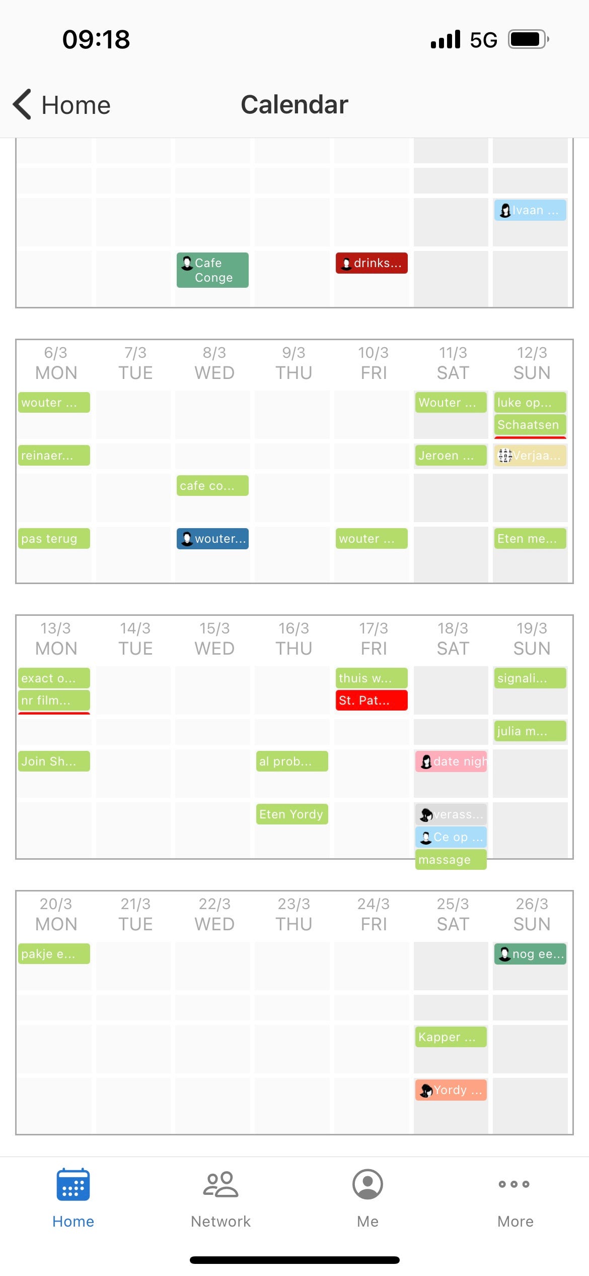 Illustration from The natural calendar resolution for your personal life is weeks and afternoons/evenings